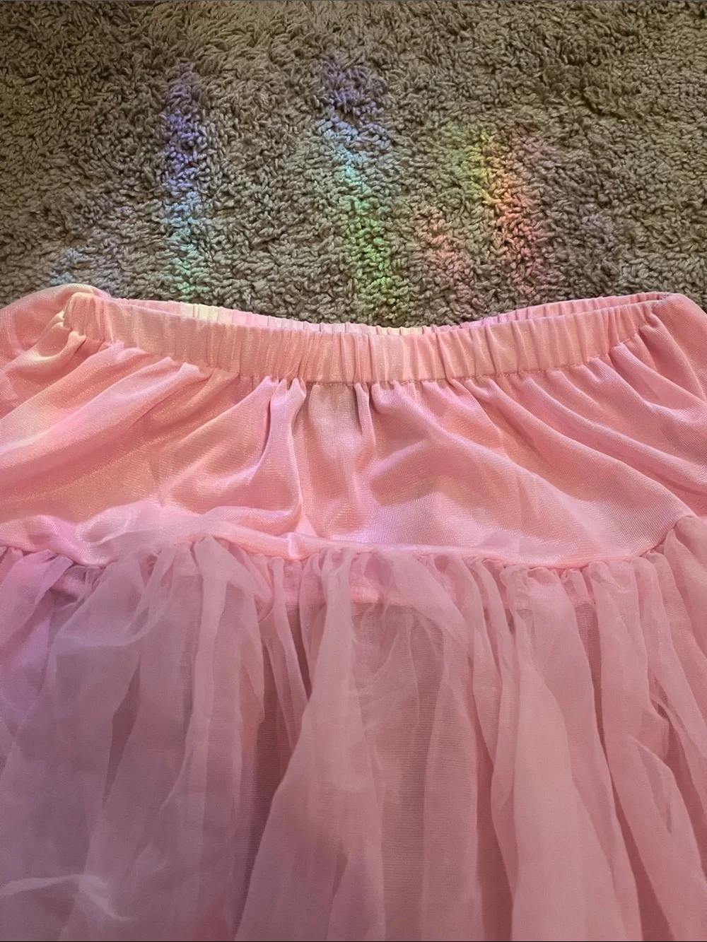 torrid Pink Ruffled Tulle Circle Skirt layer coquette quirky 00 medium
